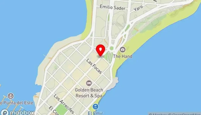 mapa de Calentitas Empanadas Restaurante, Restaurante de comida rápida en Punta del Este