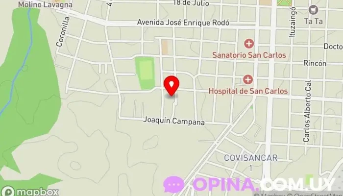 mapa de calle florida. optica Osteópata en San Carlos