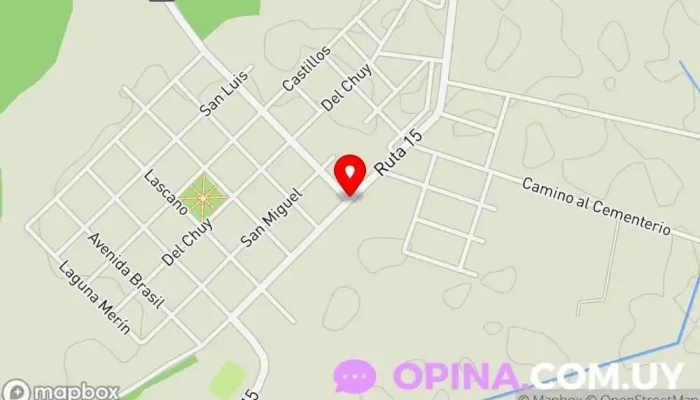 mapa de Calpace Escuela en Cebollatí