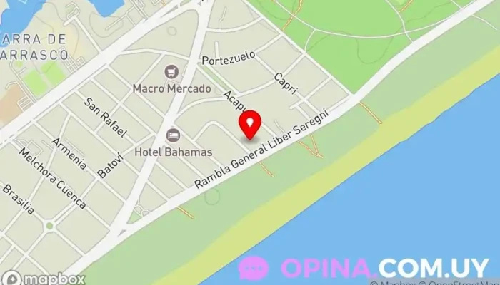 mapa de Calyptus Barra Urbanización en Barra de Carrasco