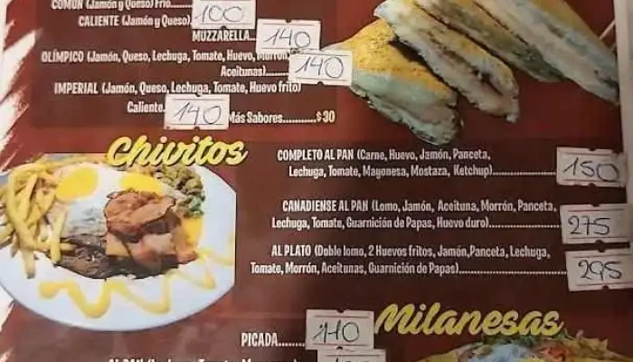 Cambalacho:  Menu - Restaurante de comida rápida