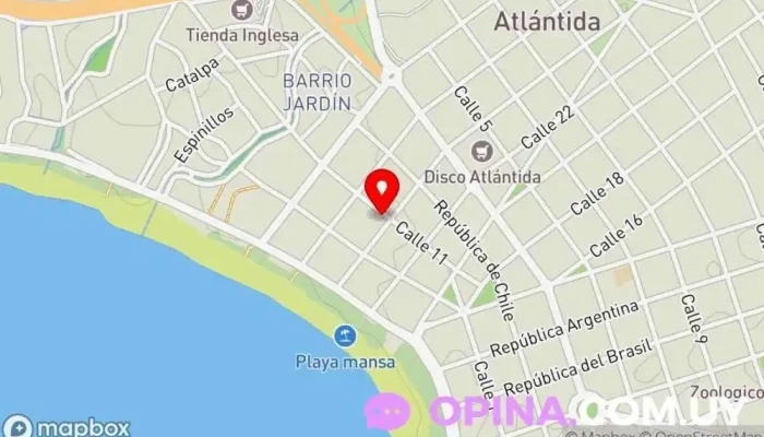 mapa de Cambilex Oficina de cambio de divisas en Atlántida