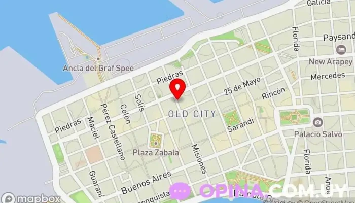 mapa de Cambio Brimar Agencia de préstamos en Montevideo