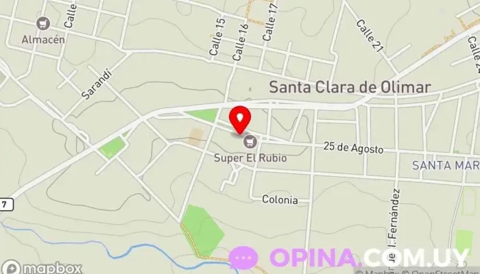mapa de Camcel Centro de salud comunitario en Santa Clara De Olimar