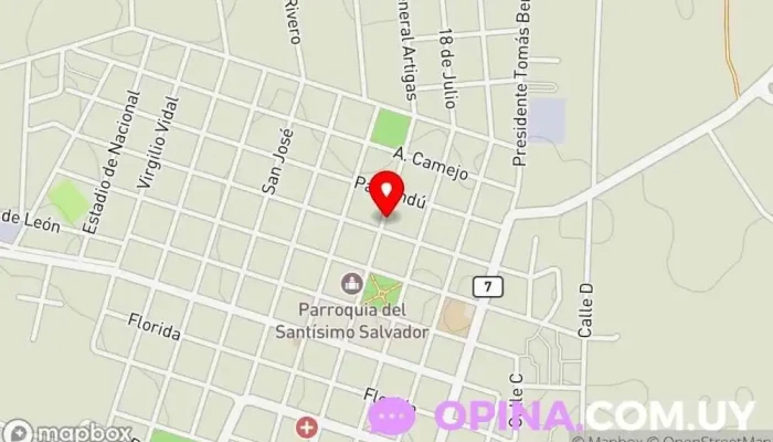 mapa de Camejo Agroinmuebles Agentes inmobiliarios en Tala