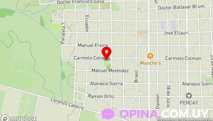 mapa de Cancha del Club Deportivo Artigas Escuela en Las Piedras