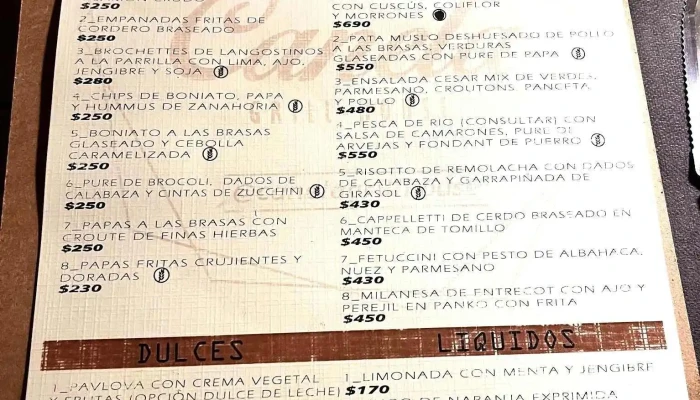 Canela Grill House:  Menu