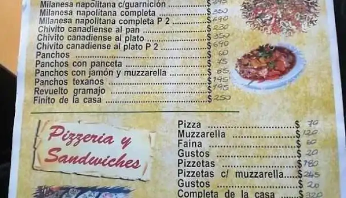 Cantina El 23:  Menu