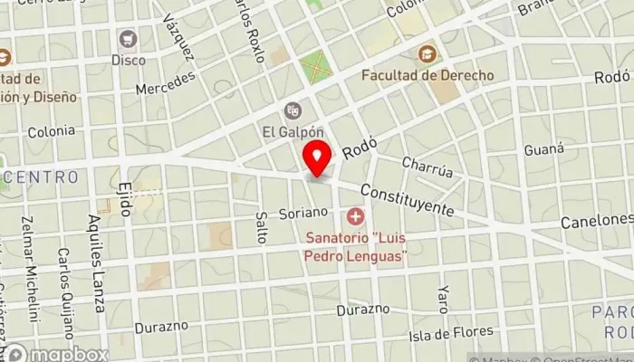 mapa de Cantina El Fondín Restaurante en Montevideo