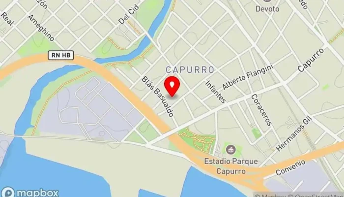 mapa de Capurro  en Montevideo