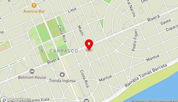 mapa de Carabele Cafetería en Montevideo