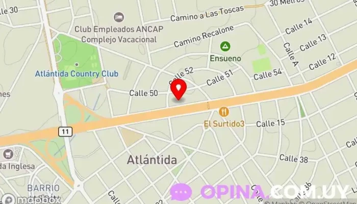 mapa de CARD - Alto Rendimiento Deportivo Centro de formación, Nutricionista, Clínica de fisioterapia en Atlántida