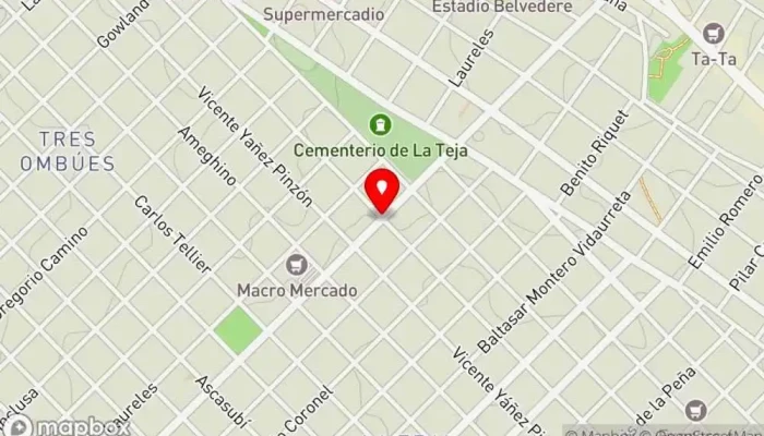 mapa de Carlos María Ramírez Cafetería en Montevideo