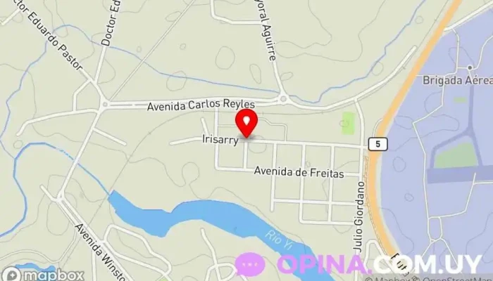 mapa de Carlos reyles Escuela universitaria en Santa Bernardina