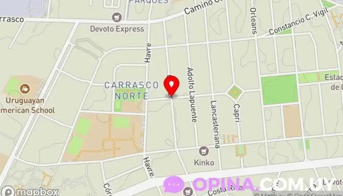 mapa de Carrasco Propiedades Agentes inmobiliarios en Montevideo