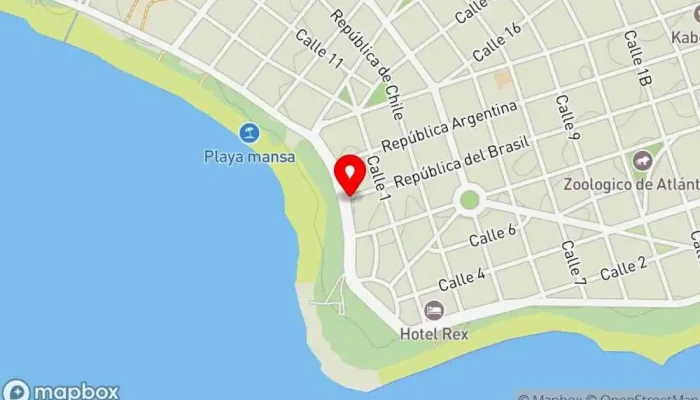 mapa de Carrito de churros Nono Delicias Restaurante de comida rápida en Atlántida