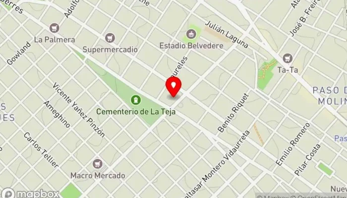 mapa de Carrito de pescado frito al paso Bar en Montevideo