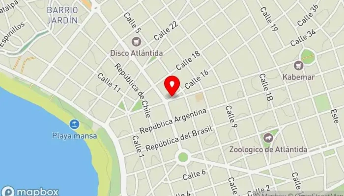 mapa de Carrito Don Quijote Restaurante de comida rápida en Atlántida