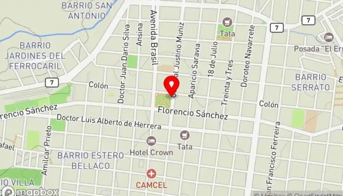 mapa de Carrito El Buen Sabor Restaurante en Melo