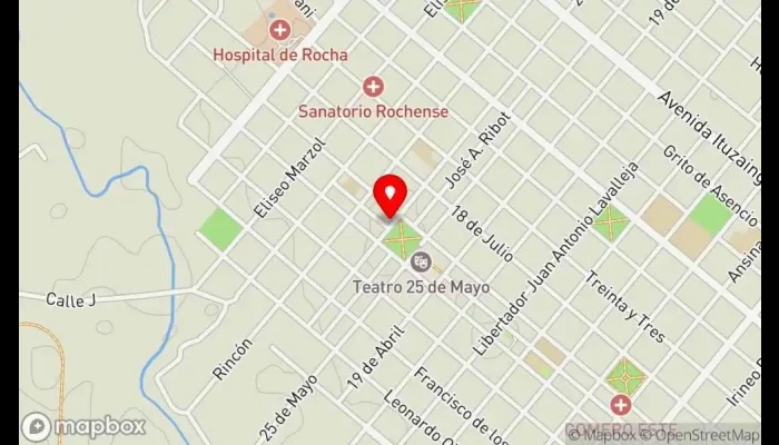 mapa de CARRITO LA PLAZA Restaurante de comida rápida en Rocha