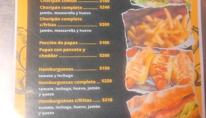 Carrito Lo De Diego:  Menu