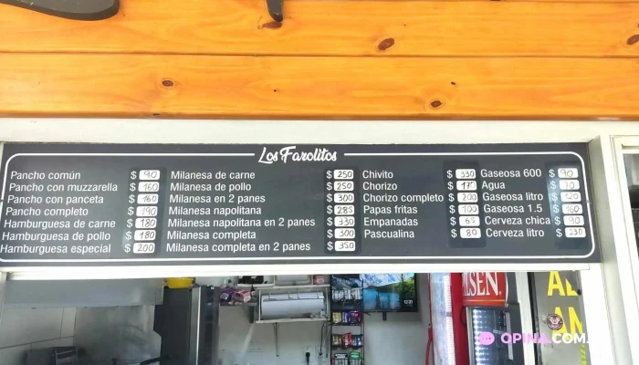 Carrito Los Farolitos:  Menu - Restaurante de comida rápida