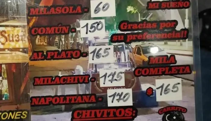 Carrito Mi Sueno Menu