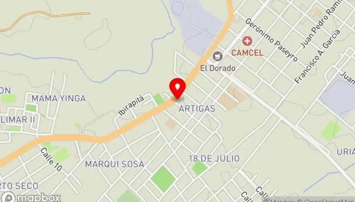 mapa de Carrito Monica Restaurante en Rio Branco