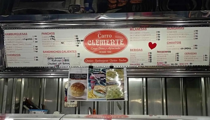 Carro Clemente:  Menu - Restaurante de comida rápida