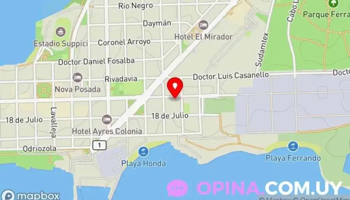 mapa de CASA BARRIO CEMENTERIO COLONIA DEL SACRAMENTO Urbanización en Col. del Sacramento