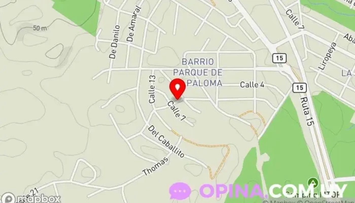 mapa de Casa Barrio Parque  en La Paloma