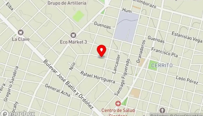 mapa de casa de comida el cerri Restaurante en Montevideo