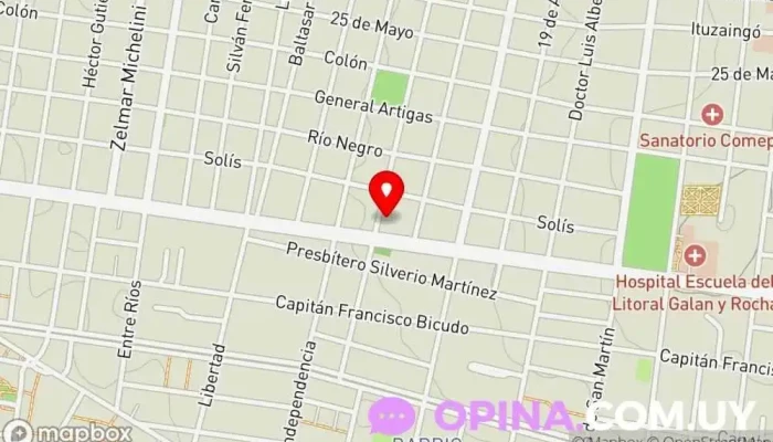 mapa de Casa Empresa Condominio en Paysandú