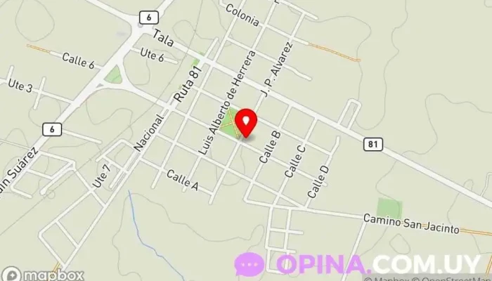 mapa de Casa Fagus Comercio en San Bautista