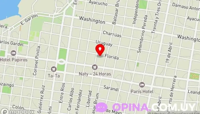 mapa de Casa Florida Residencia de estudiantes en Paysandú