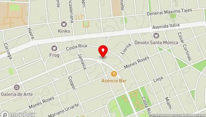 mapa de Casa Magnum Restaurante en Montevideo