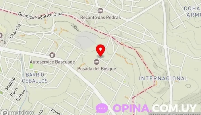 mapa de Casa montero  en Rivera