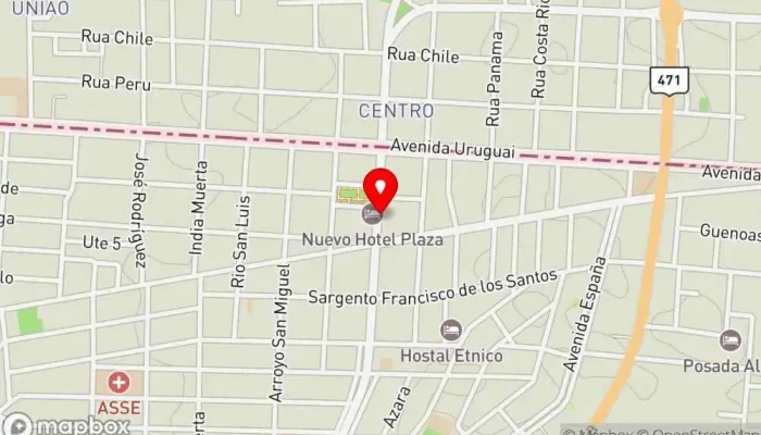 mapa de Casa Nostra Restaurante en Chuy