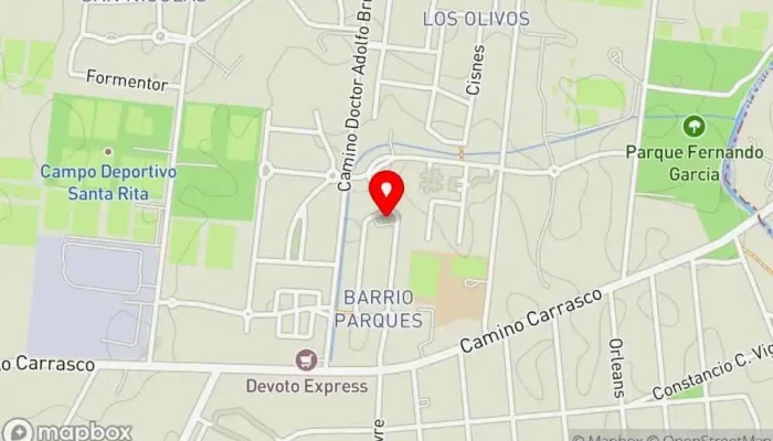 mapa de Casa olivos Restaurante en Montevideo