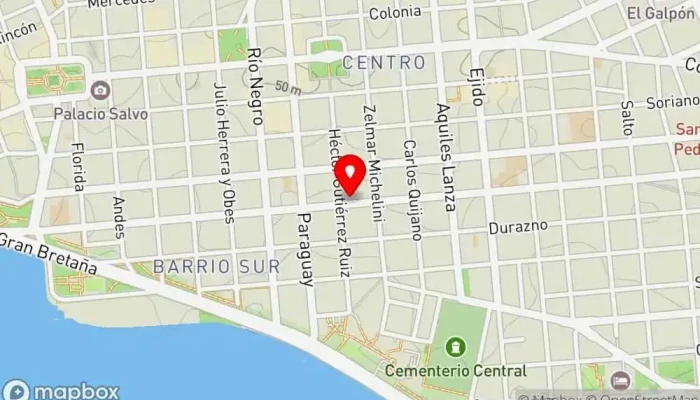 mapa de Casa Roberto Bed & Breakfast en Montevideo