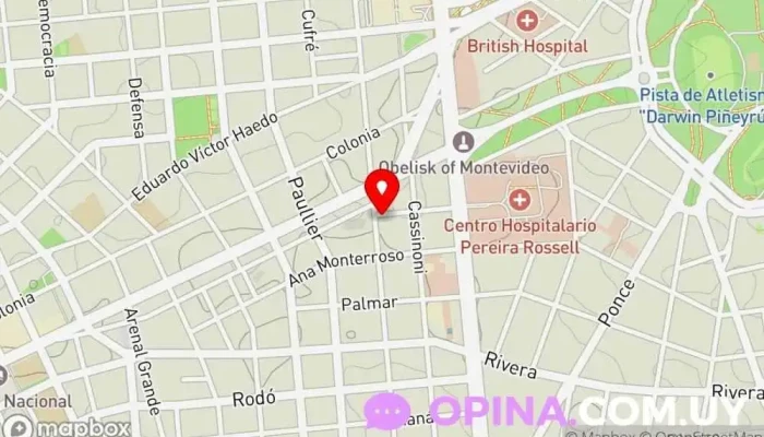 mapa de Casanueva Propiedades Inmobiliaria Tasador inmobiliario en Montevideo