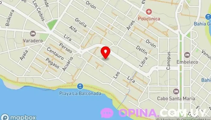 mapa de CASAS DE ALQUILER Esc. Silvera (dueño) Alojamiento con servicio en La Paloma