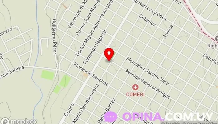 mapa de Casmer - Policlínica Rivera Chico Centro de salud en Rivera