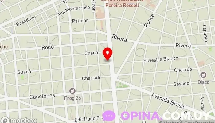 mapa de Casmu - Bulevar Oftalmologia Centro médico, Médico en Montevideo