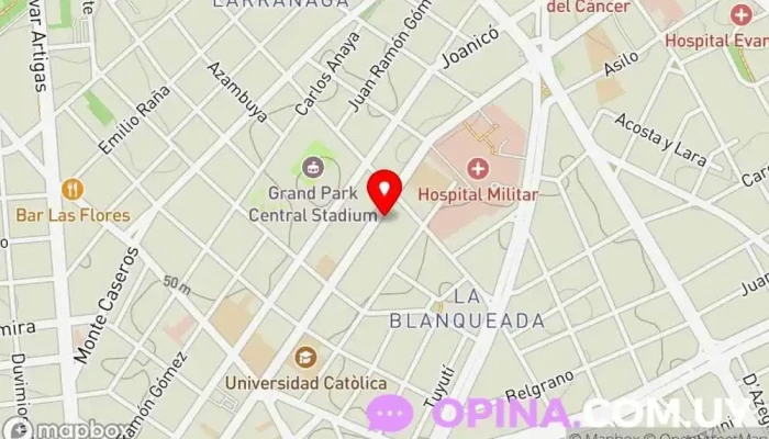 mapa de Castano Administración Empresa de administración de propiedades en Montevideo