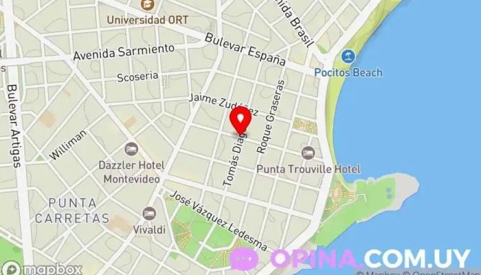 mapa de Castelli AbadiE Propiedades Agencia inmobiliaria en Montevideo