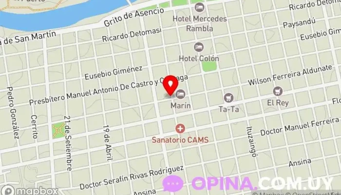 mapa de Caulin Ferretería en Mercedes