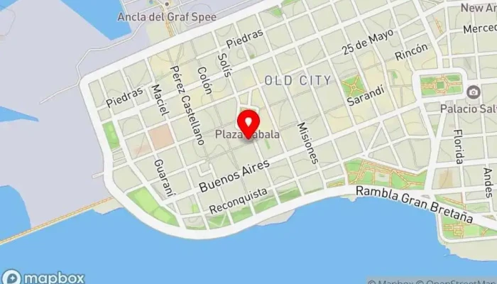 mapa de Cayena Restaurante en Montevideo