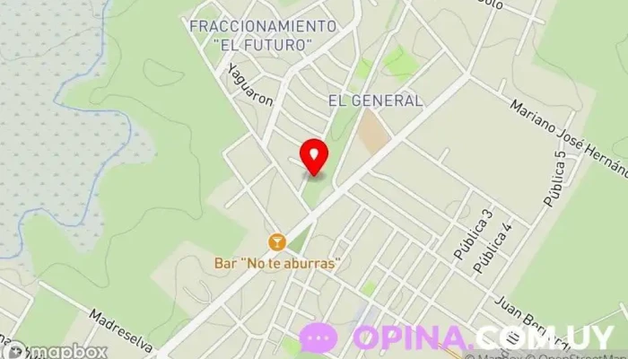 mapa de CEA 82 - UTU El General Centro educativo en Col. del Sacramento