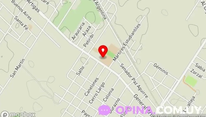 mapa de CEA Utu Instituto de secundaria en Progreso